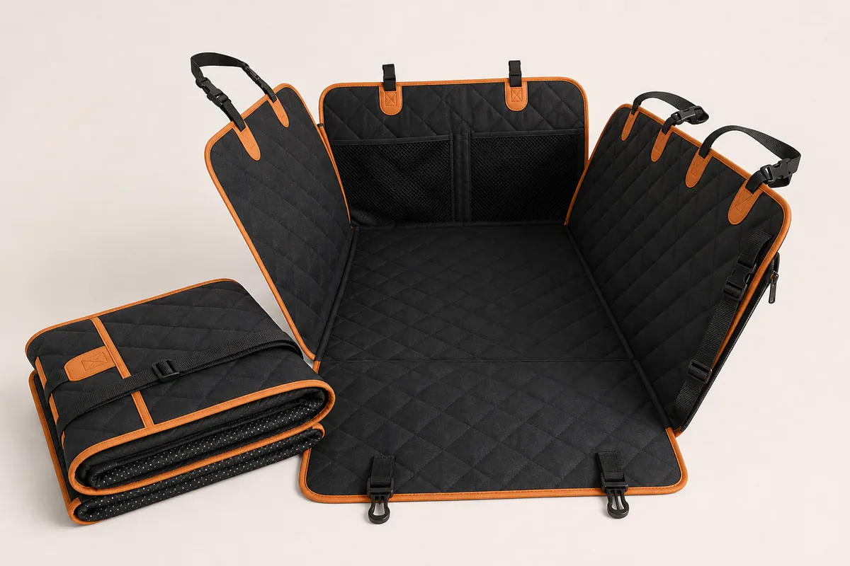 Pet Liners RoadLiner straps and folded product view